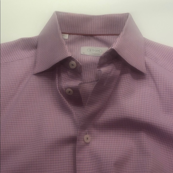 Eton Shirts 0 Cotton Mens Shirt Pink Blue Red Very Clean Poshmark